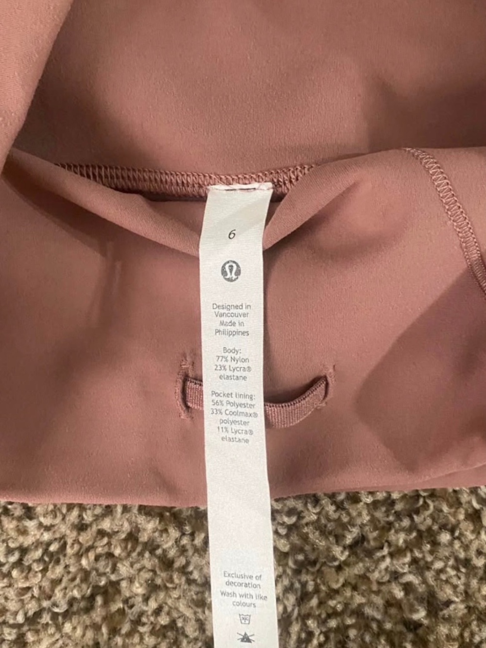 Lululemon Mauve Biker Shorts